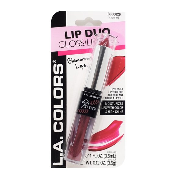 L.A. Colors Lip Duo Gloss & Lipstick CHARMED - Picture 1 of 5
